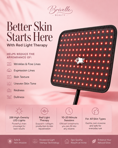 Brivelle™ Radiance Pro Red Light Therapy Panel