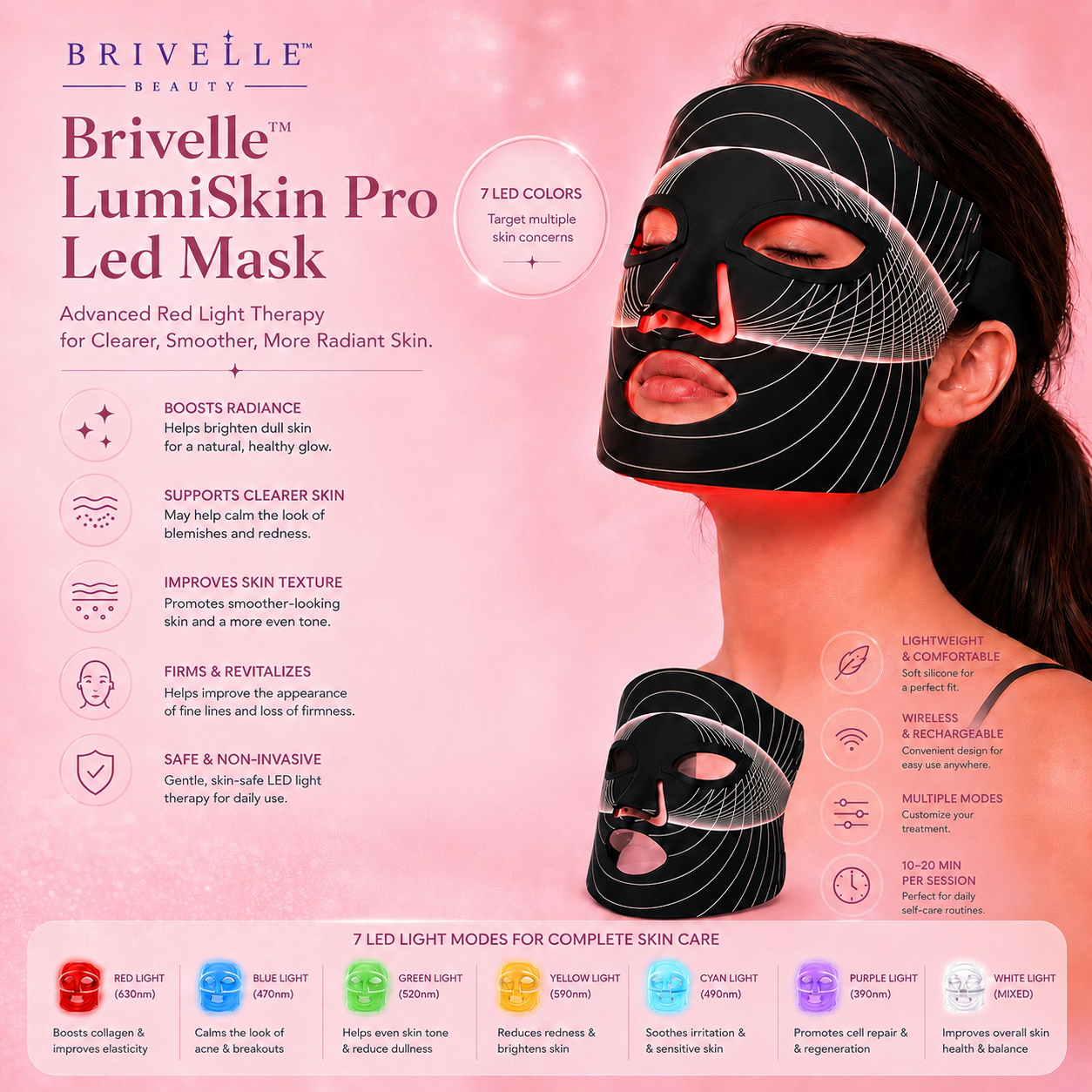 Brivelle™ LumiSkin Pro Led Mask