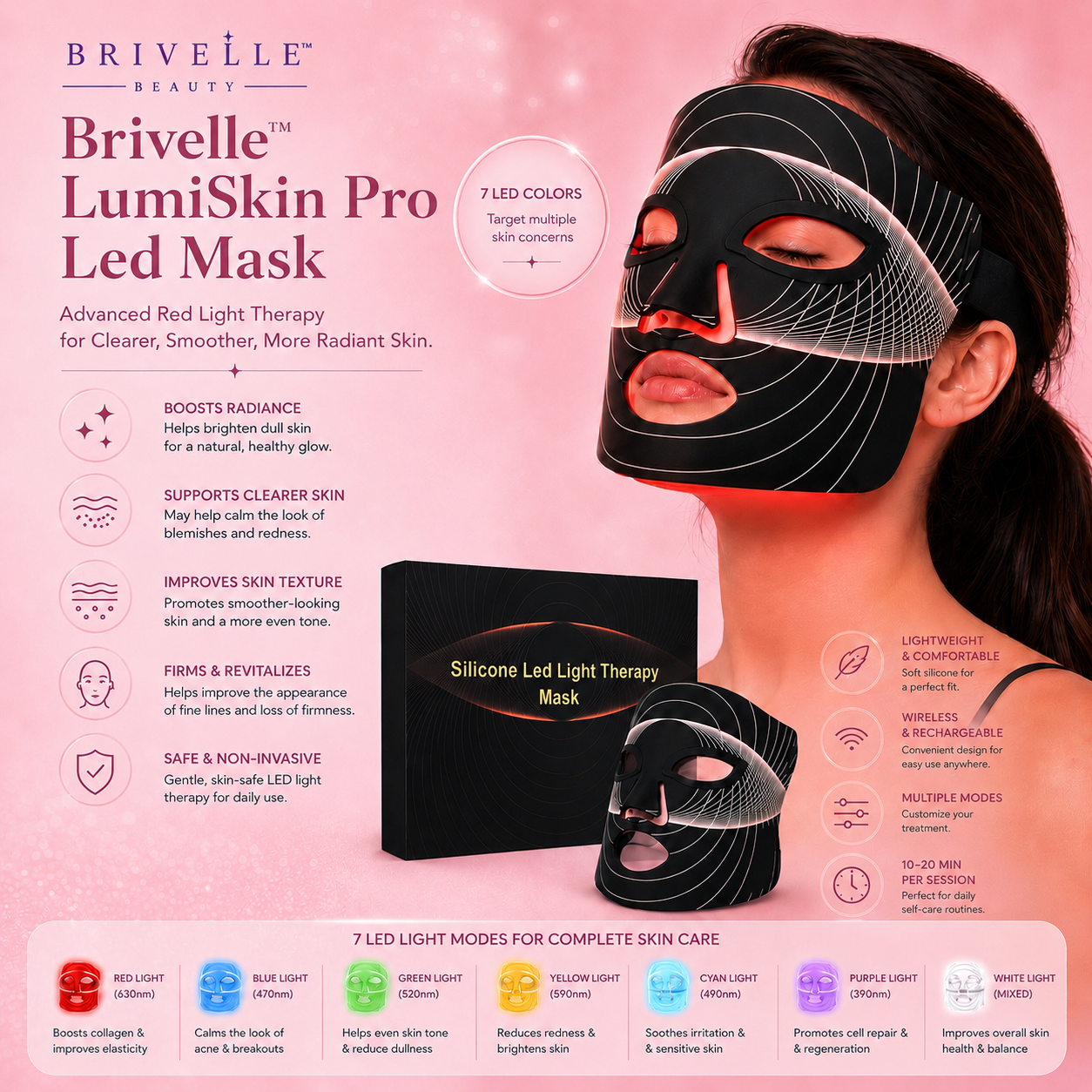 Brivelle™ LumiSkin Pro Led Mask