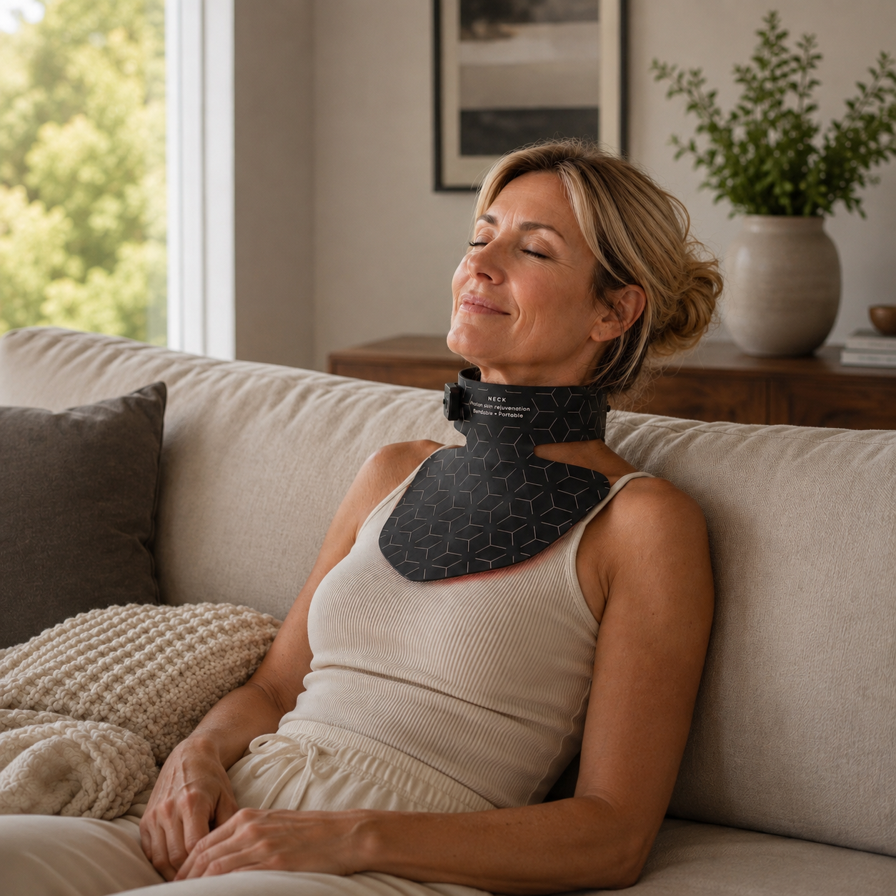 Red Light Therapy Neck & Chest Mask