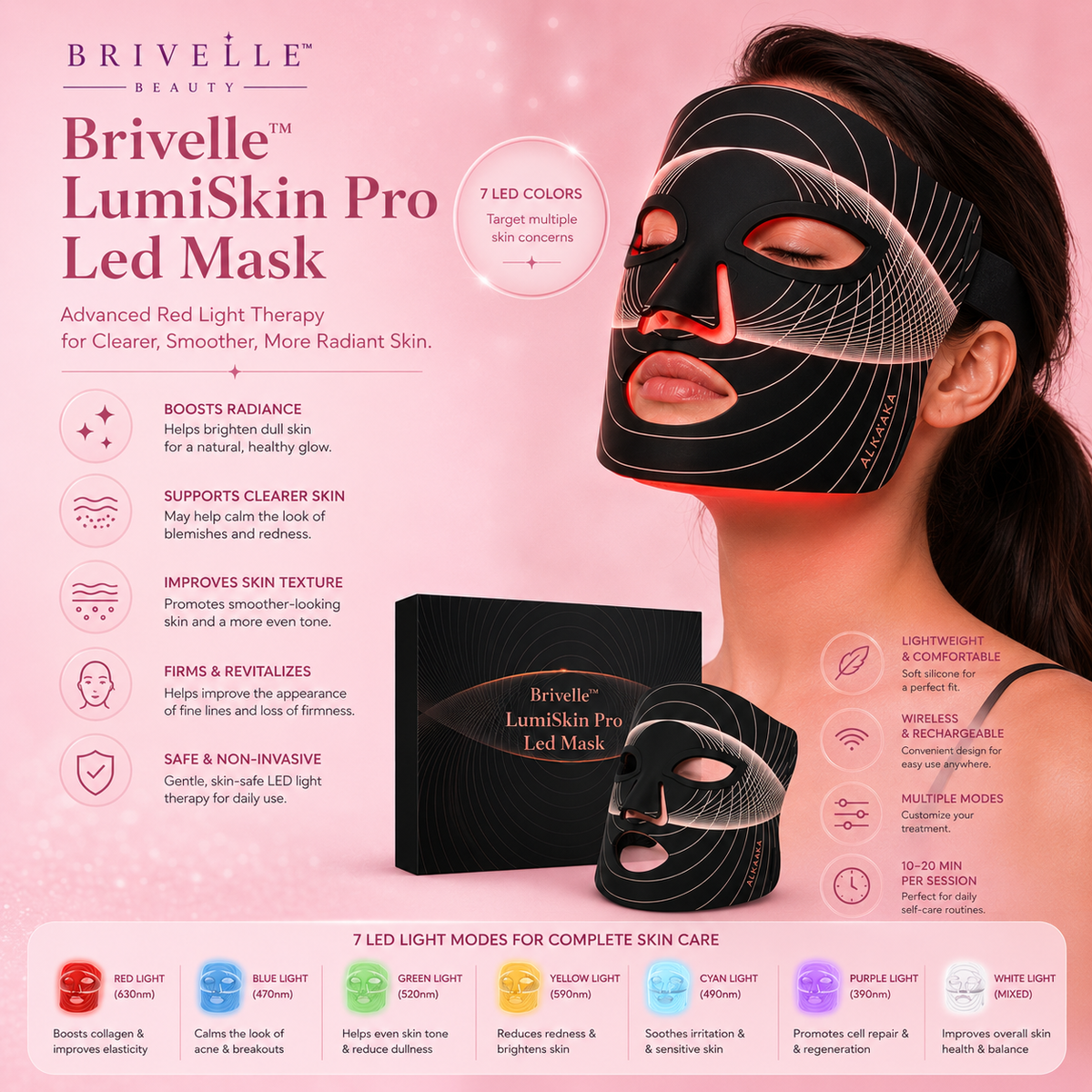 Brivelle™ LumiSkin Pro Led Mask