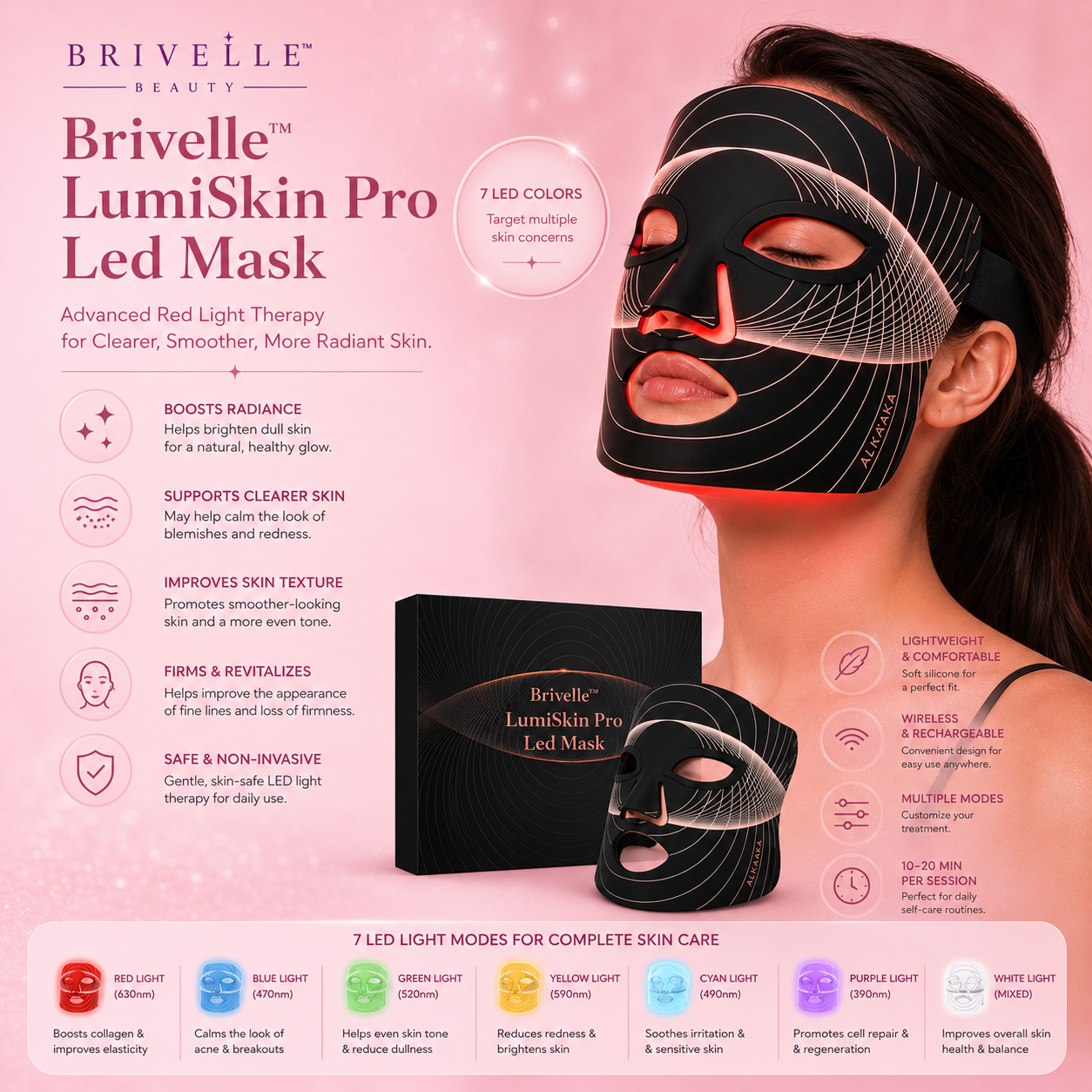 Brivelle™ LumiSkin Pro Led Mask